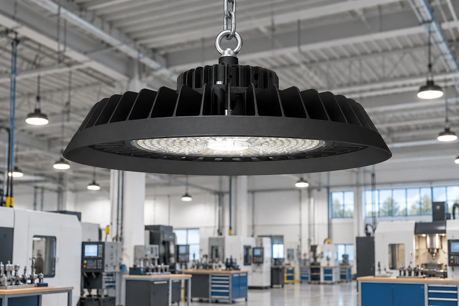 Wattage Tunable LED UFO High Bay Light (With Sensor base) — 100W/120W/150W