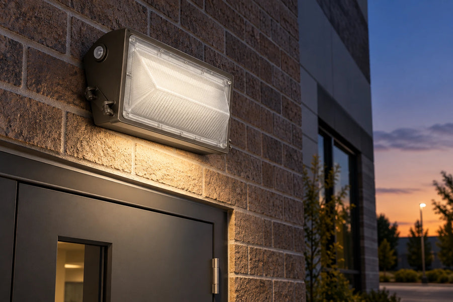 Tunable LED Wall Pack Light With Photocell — 80W/100W/120W